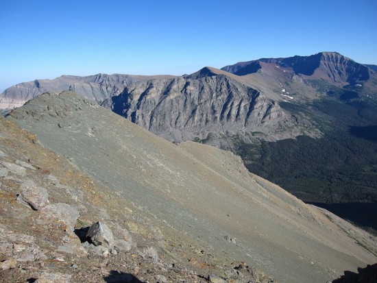 Mount James, Amphitheatre Mountain, and Little Amp