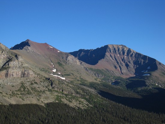 Mount James, Amphitheatre Mountain, and Little Amp